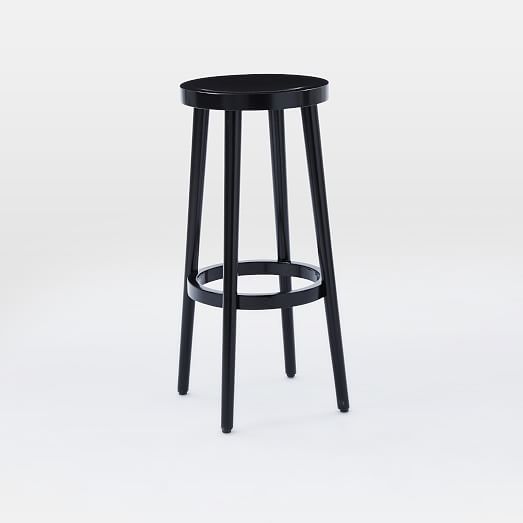 Cafe Bar + Counter Stool - Black | west elm