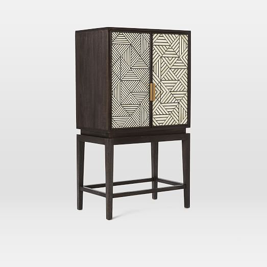 Bone Inlaid Bar Cabinet West Elm