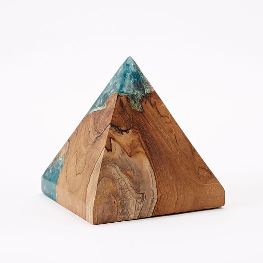 Wood Resin Pyramid Object west elm