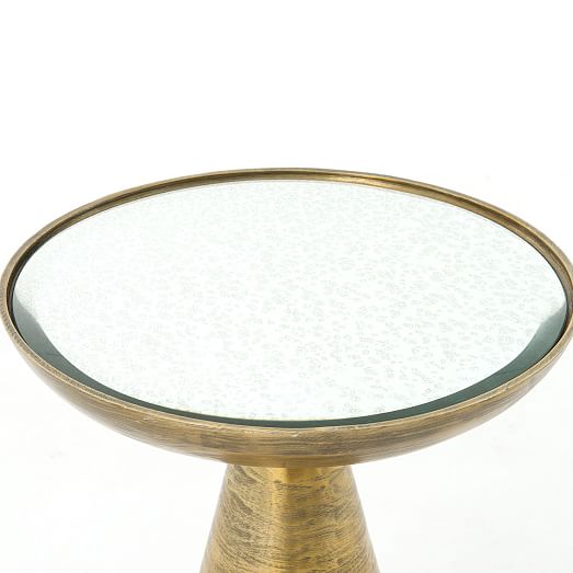 Gilded Brass Side Table West Elm 7892