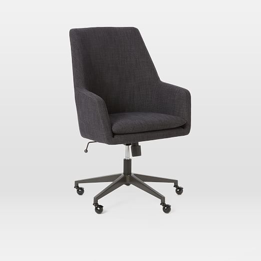 Helvetica High-Back Upholstered Office Chair | west elm