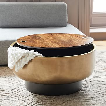 Drum Storage Coffee Table | west elm