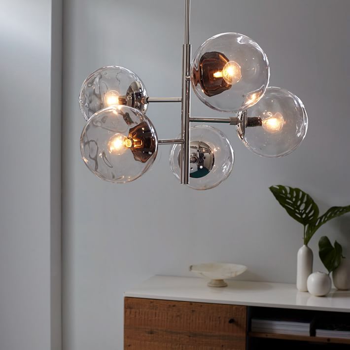 Blown Glass Chandelier - Asymmetrical | west elm