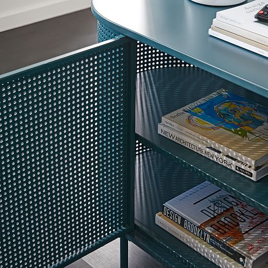 Perforated Metal Media Console