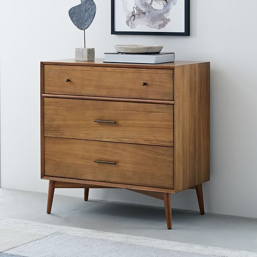 Mid Century 6 Drawer Dresser Acorn