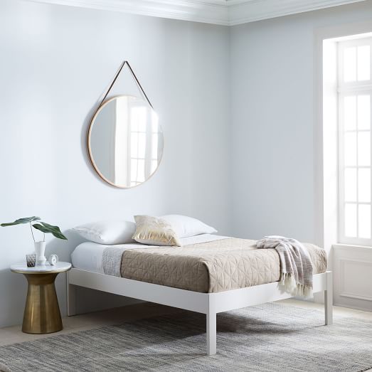 Simple Bed Frame Tall White