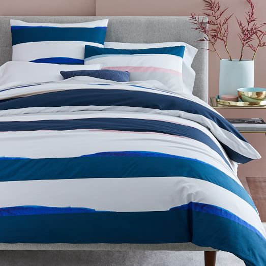 Organic Bold Stripes Duvet Cover Shams