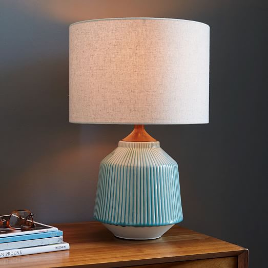 Roar & Rabbit™ Ripple Ceramic Table Lamp - Turquoise