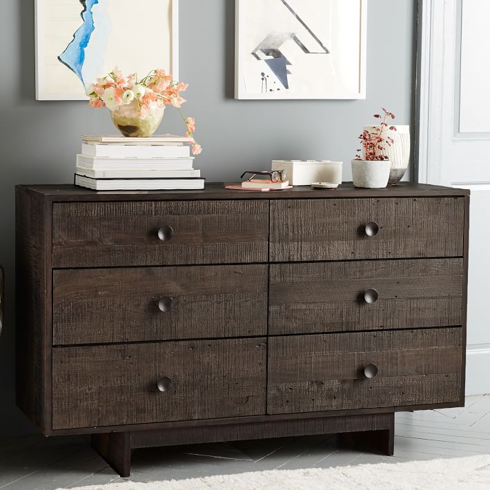 Emmerson Reclaimed Wood 6 Drawer Dresser West Elm