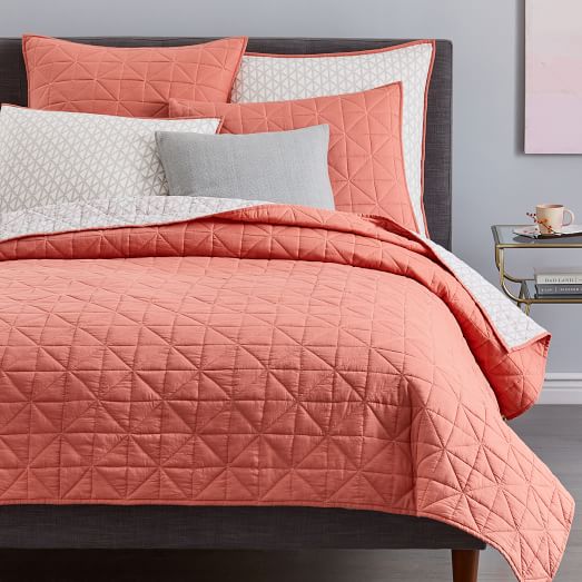 Nomad Coverlet Shams Dusty Guava