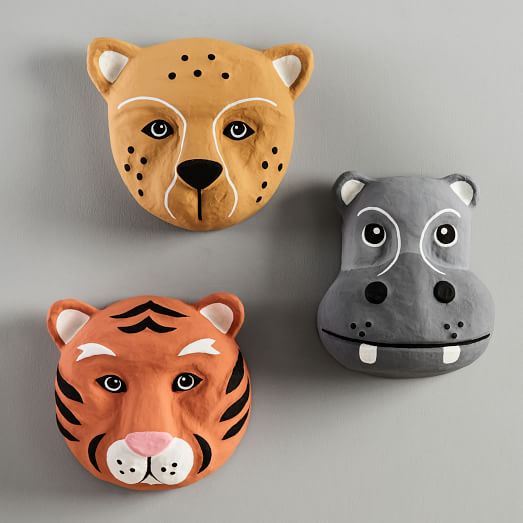 Papier Mache Animal Masks