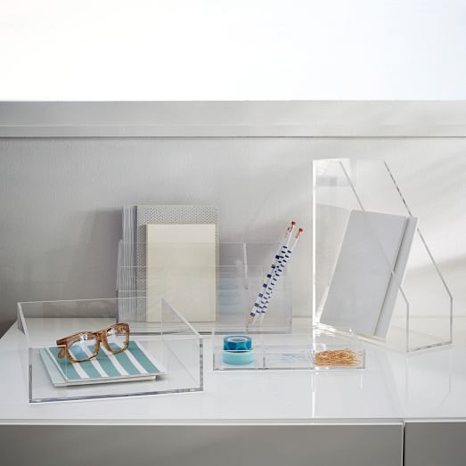 Acrylic Desk Accessories Clear