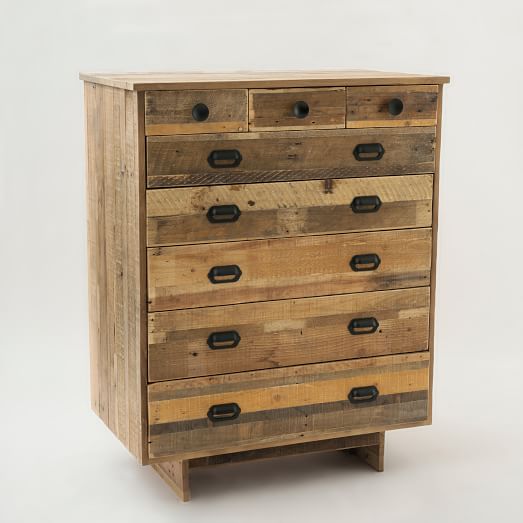 Emmerson Reclaimed Wood 8 Drawer Dresser Natural